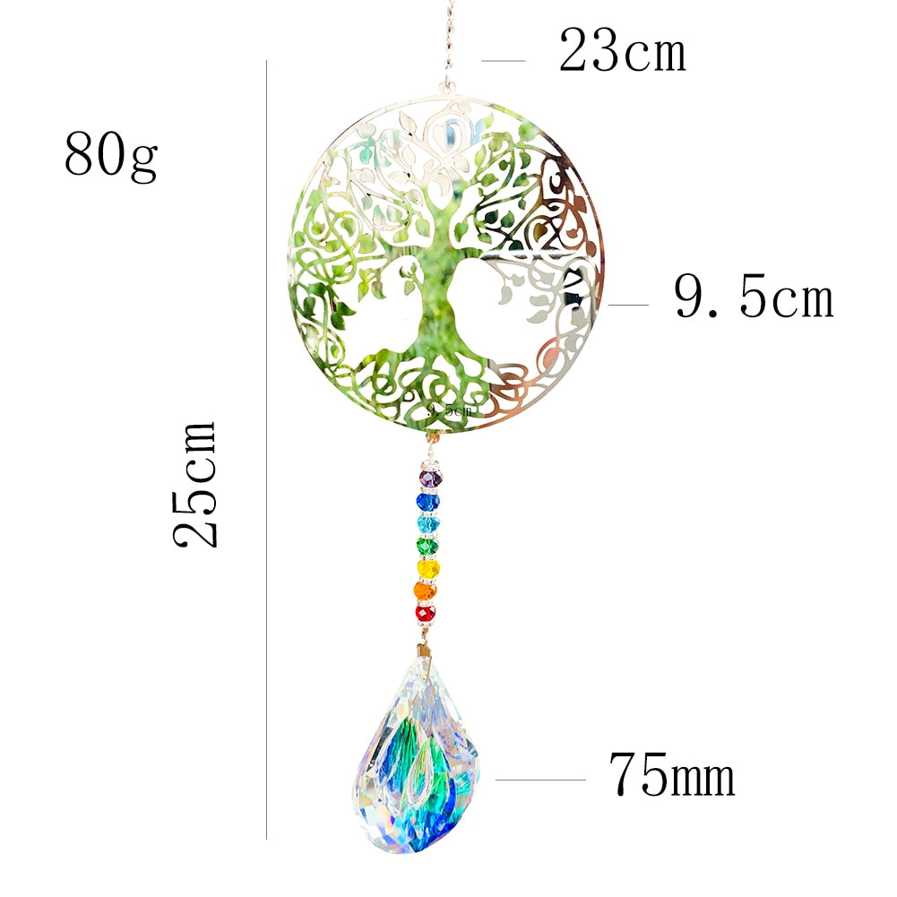 Chakra Tree of Life Sun Catcher