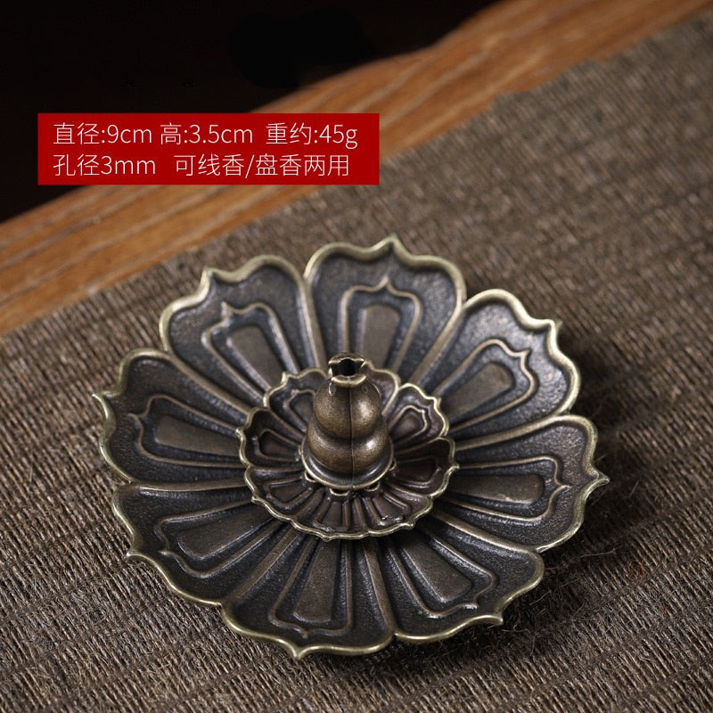Lotus Metal Incense Burner