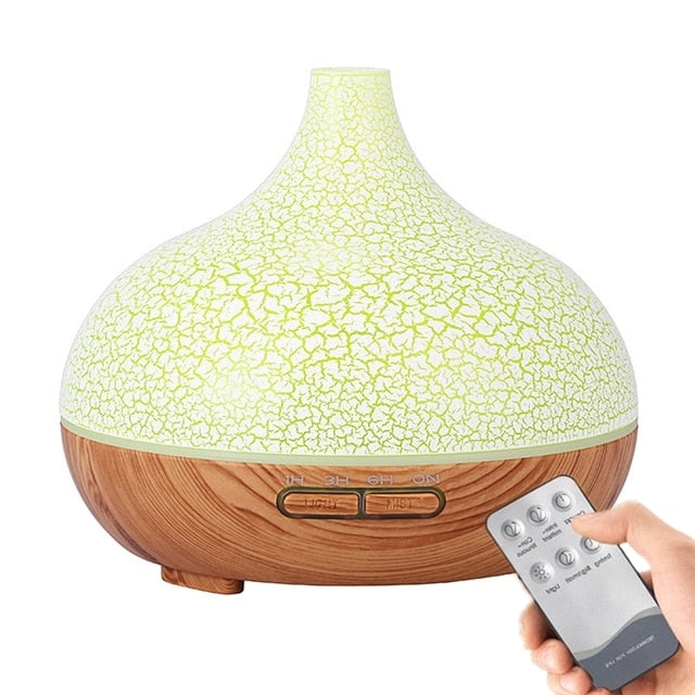 550ml Aromatherapy Essential Oil Diffuser Teardrop w/ Remote