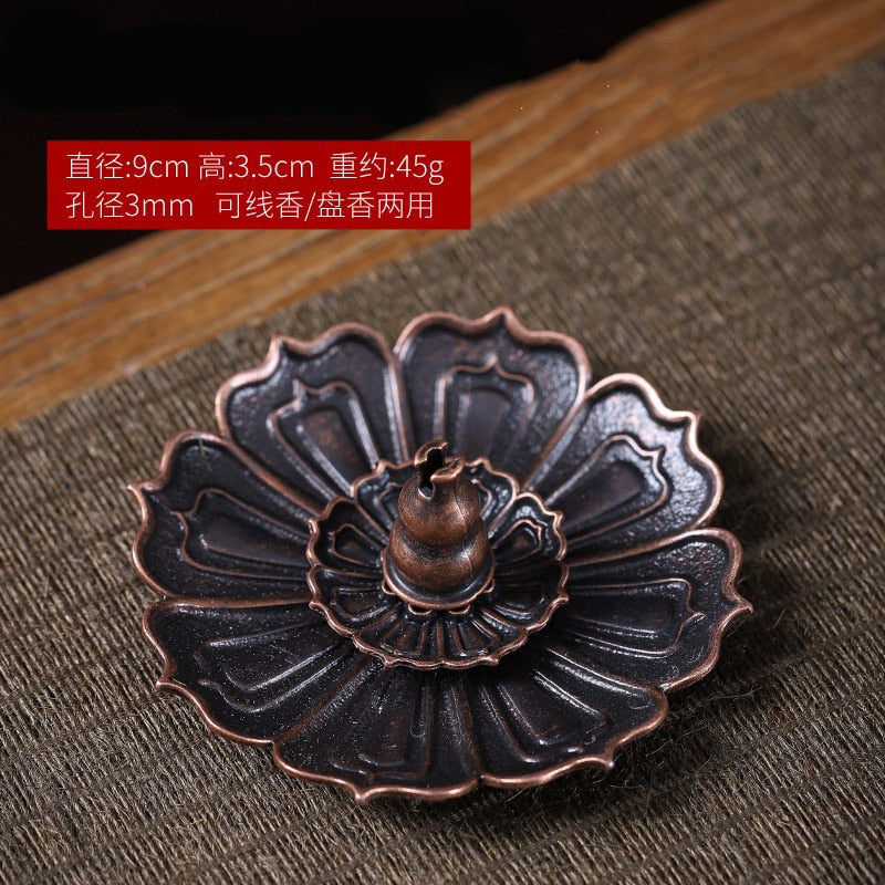 Lotus Metal Incense Burner