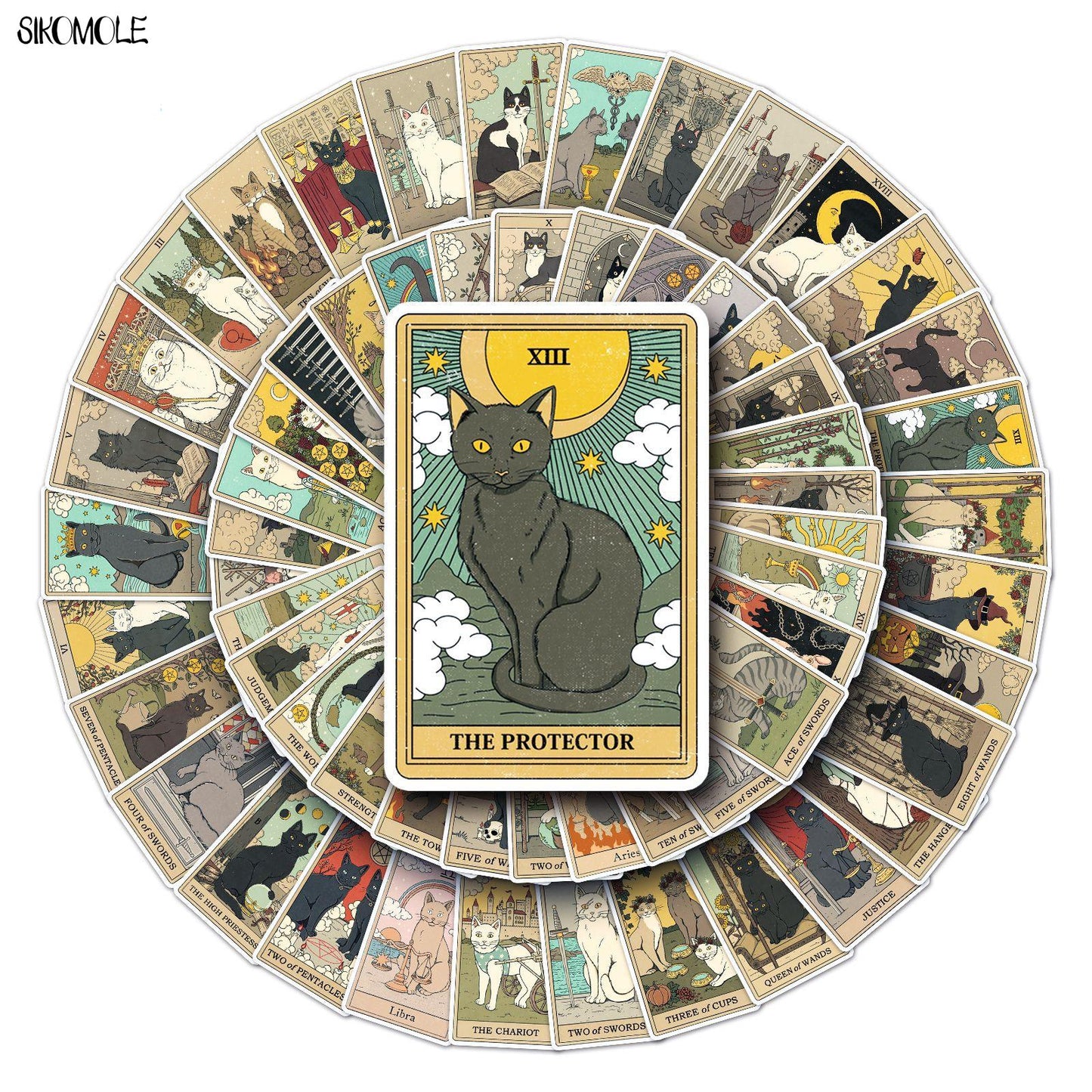 10/30/62PCS Tarot Card Stickers