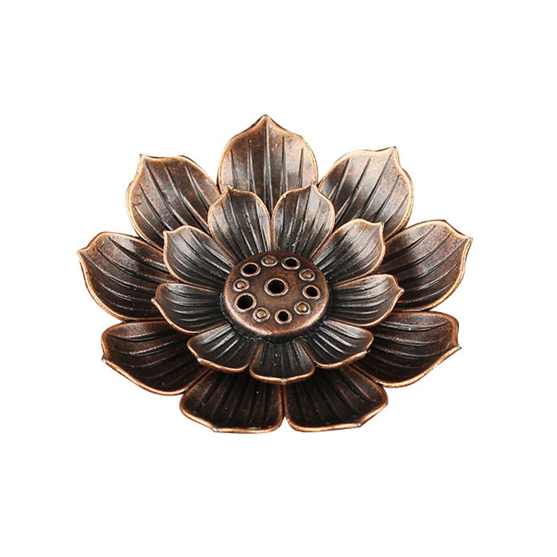 Lotus Metal Incense Burner
