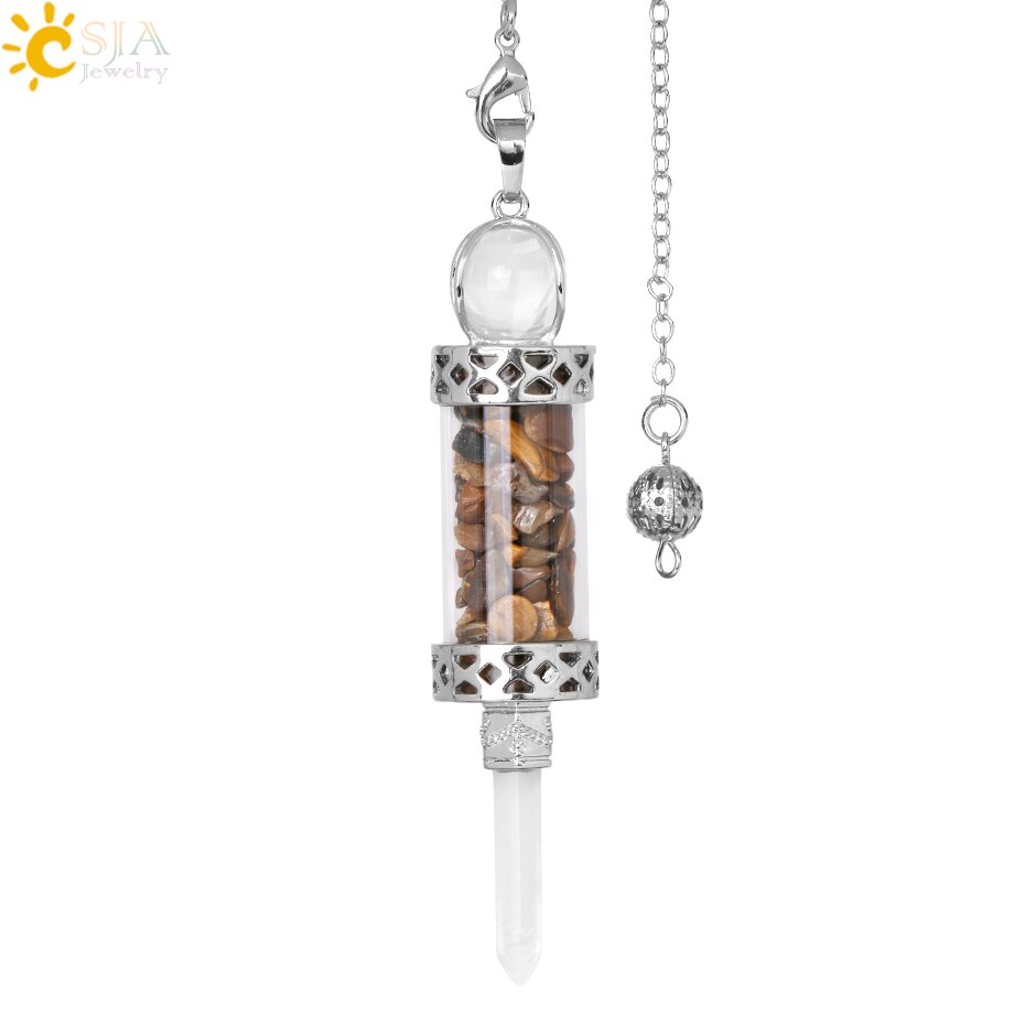 Crystal Chip Pendulums
