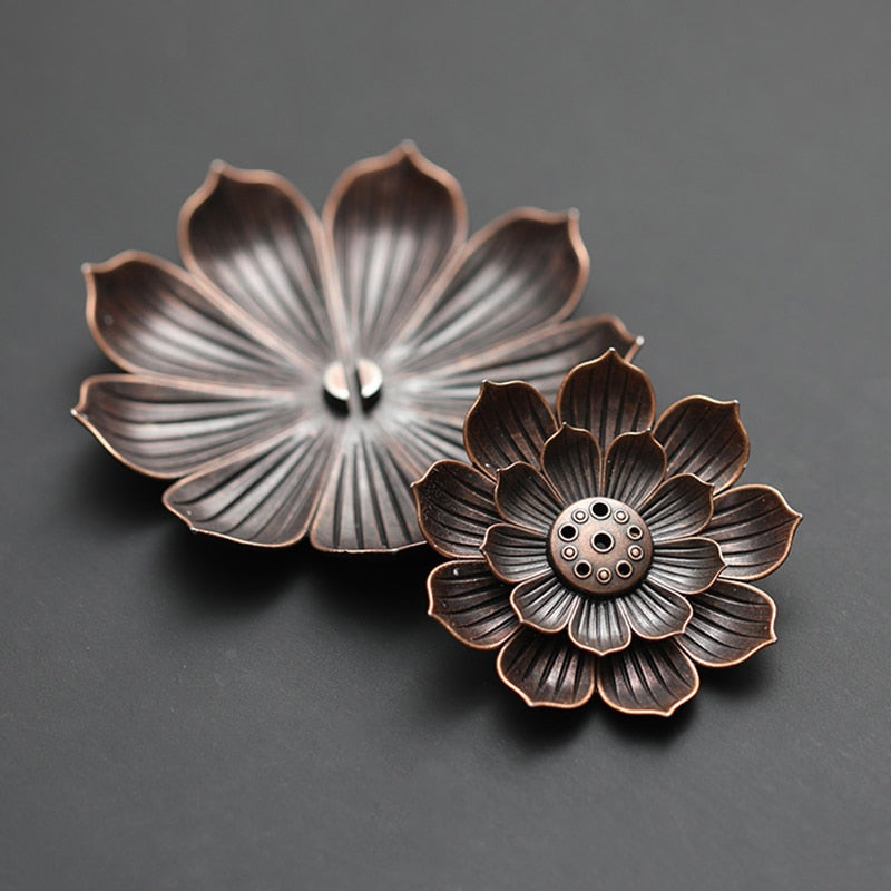 Lotus Metal Incense Burner