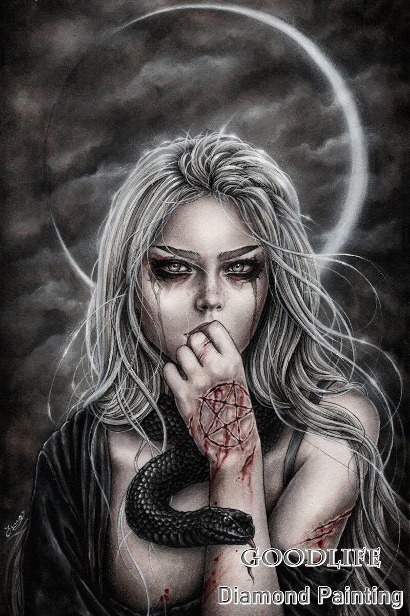 Vampire Girl Witch 5D DIY Diamond Painting