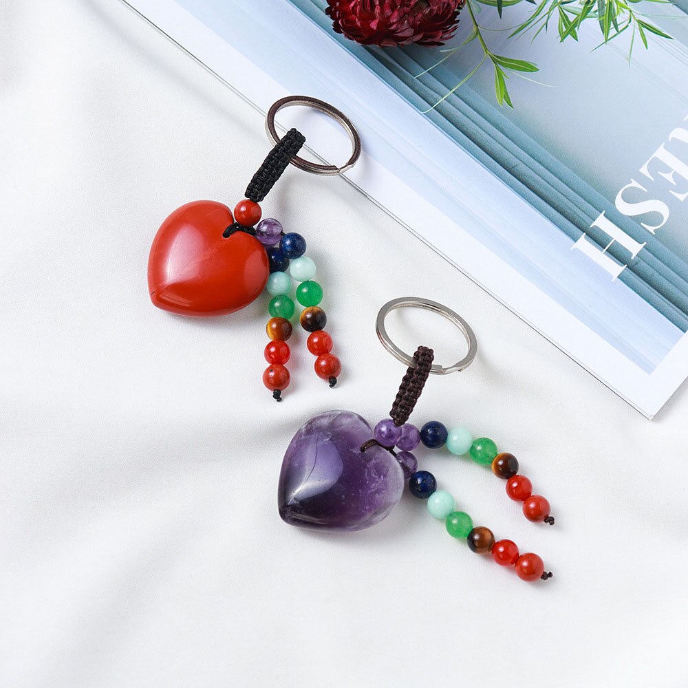 Heart Shape Crystal Keychain