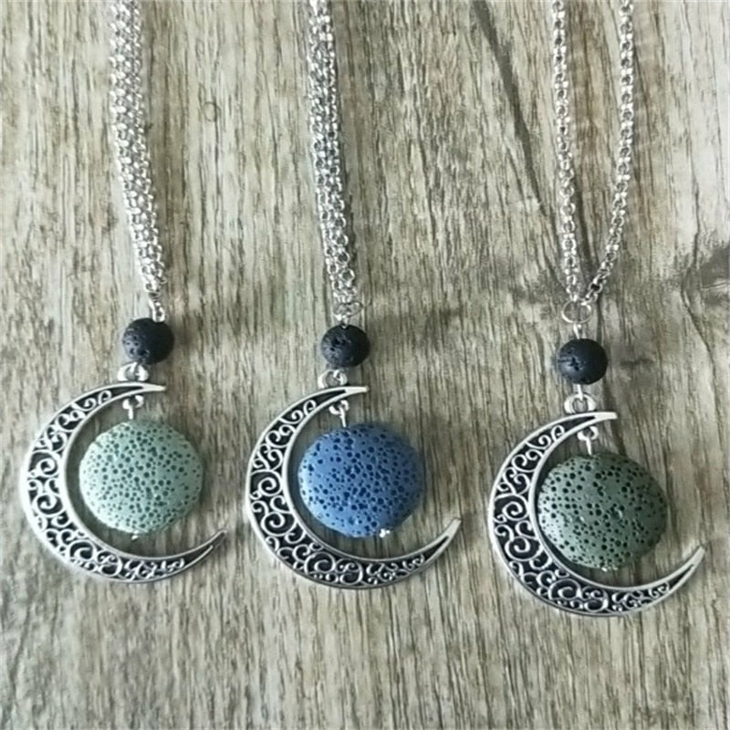 Lava Stone Essential Oil Diffuser Necklace