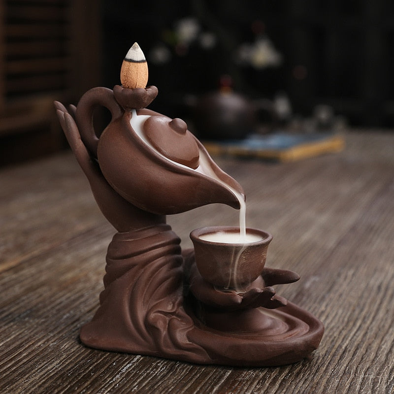 Newest Buddha Hand and Teapot Backflow Incense