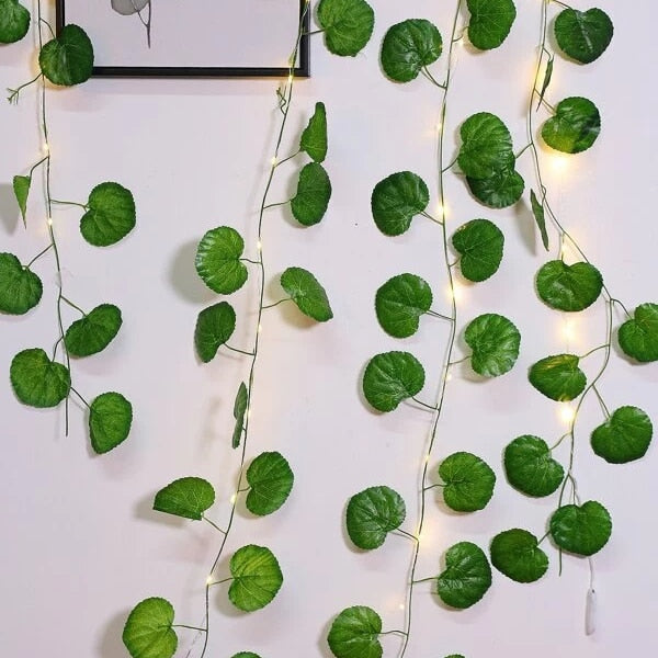 Ivy leaf garland fairy lights