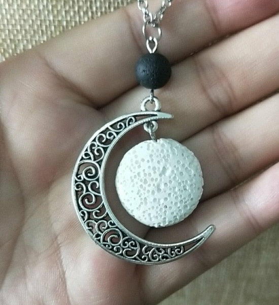 Lava Stone Essential Oil Diffuser Necklace