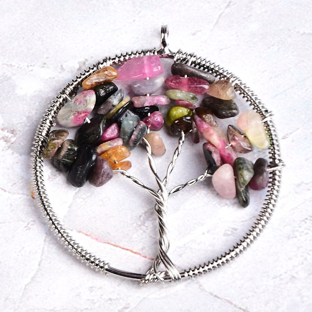 Crystal Tree Of Life Pendant