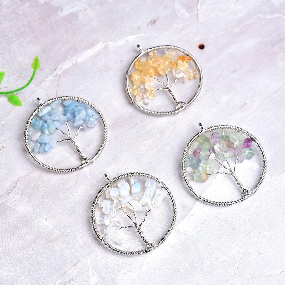 Crystal Tree Of Life Pendant