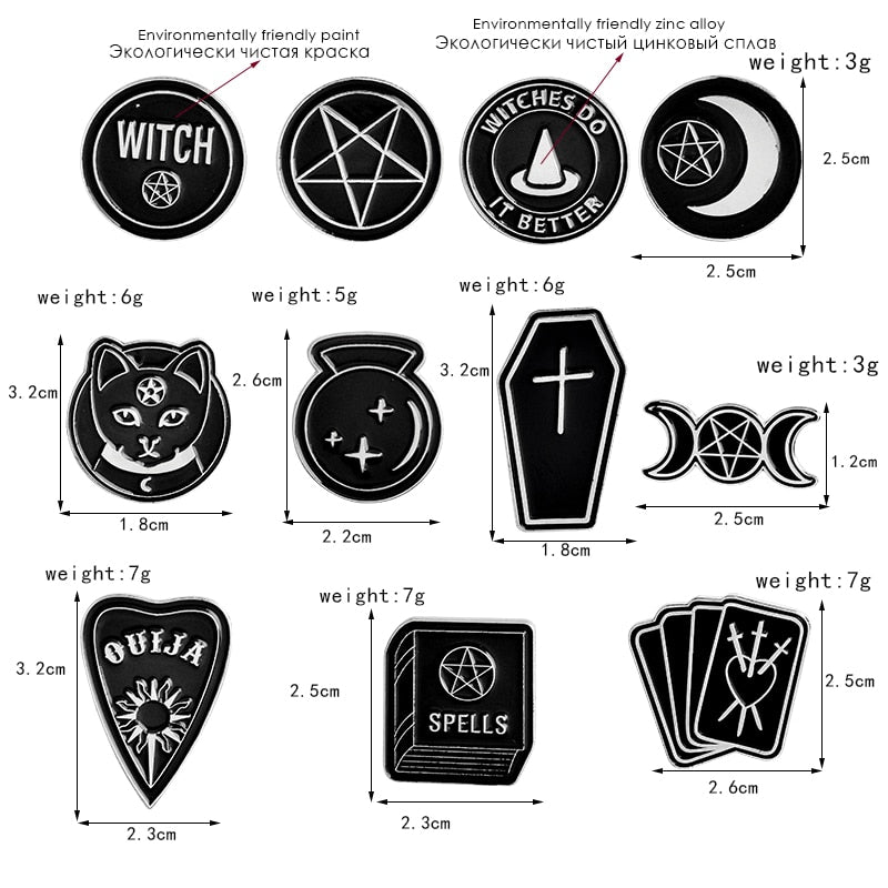 Witch Enamel pins