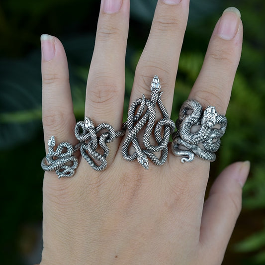 Witch Serpent Snake Rings