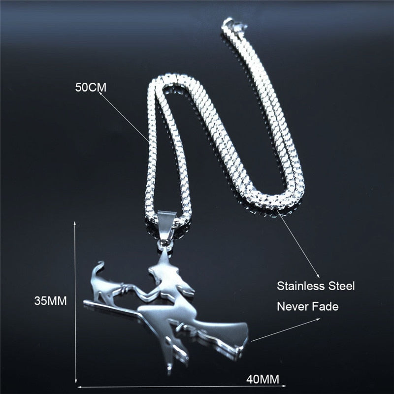 Stainless Steel Witch Necklaces