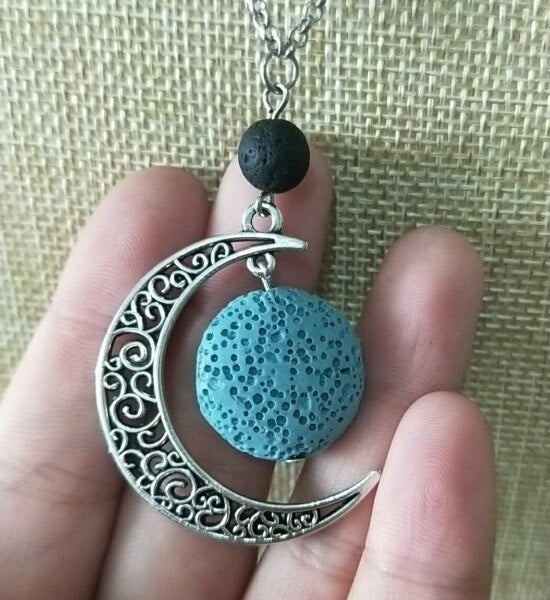 Lava Stone Essential Oil Diffuser Necklace