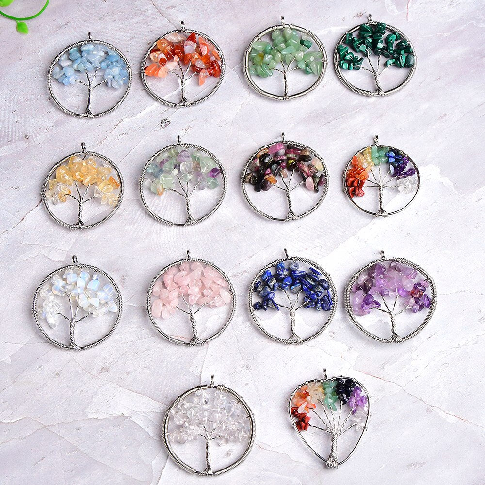 Crystal Tree Of Life Pendant