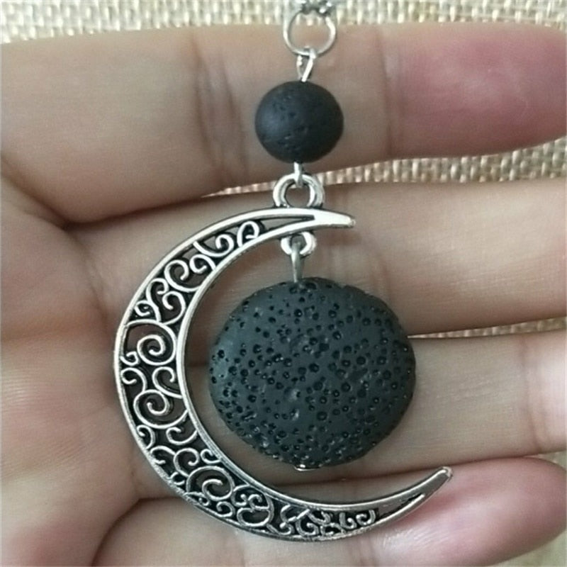 Lava Stone Essential Oil Diffuser Necklace