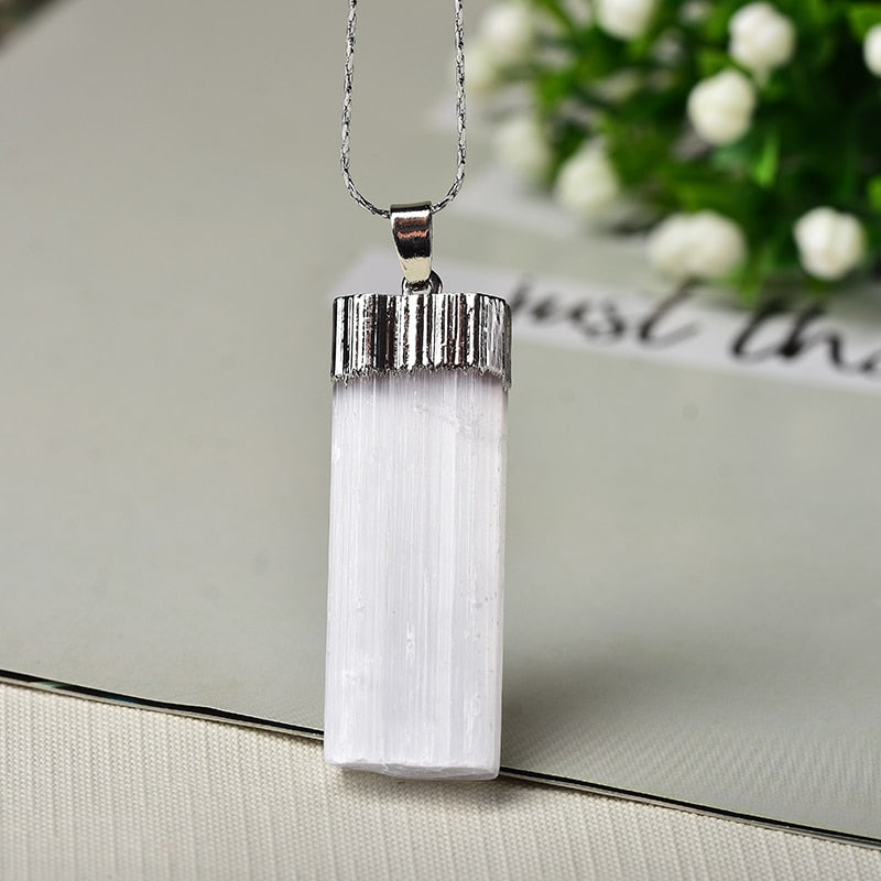 Selenite Necklace