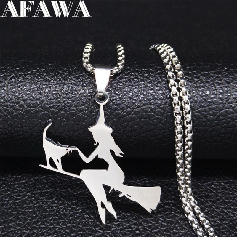 Stainless Steel Witch Necklaces