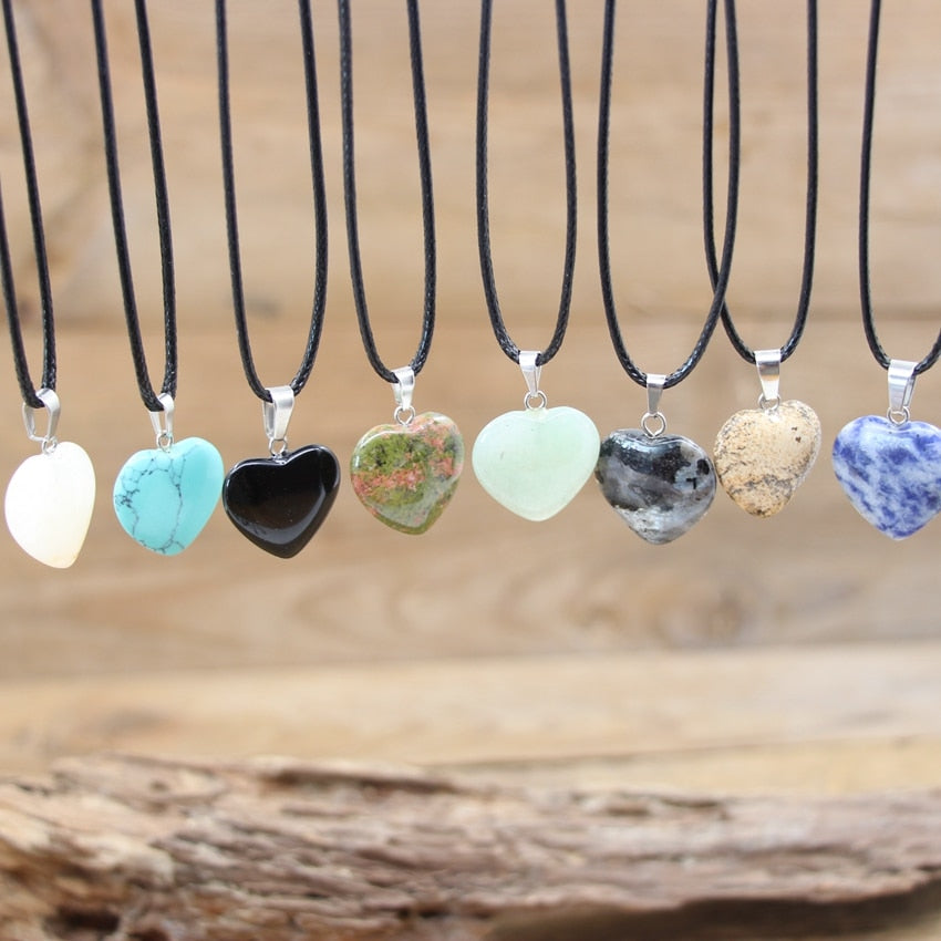 Heart Shape Stone Necklace