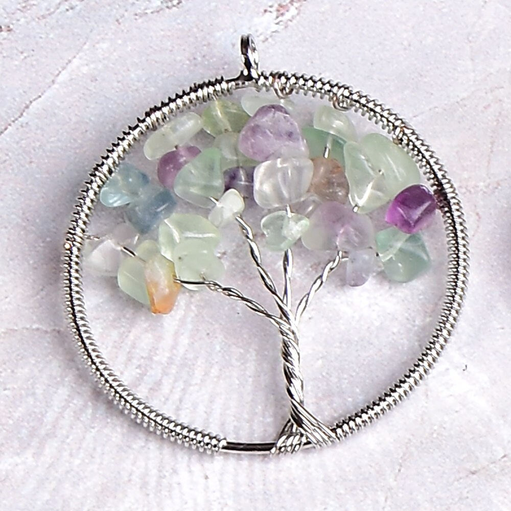 Crystal Tree Of Life Pendant