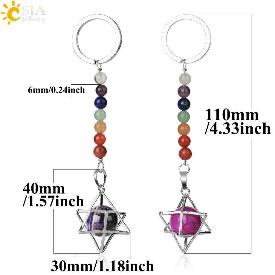 Chakra Key Chain Ring