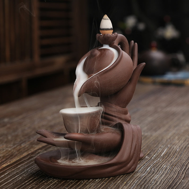 Newest Buddha Hand and Teapot Backflow Incense