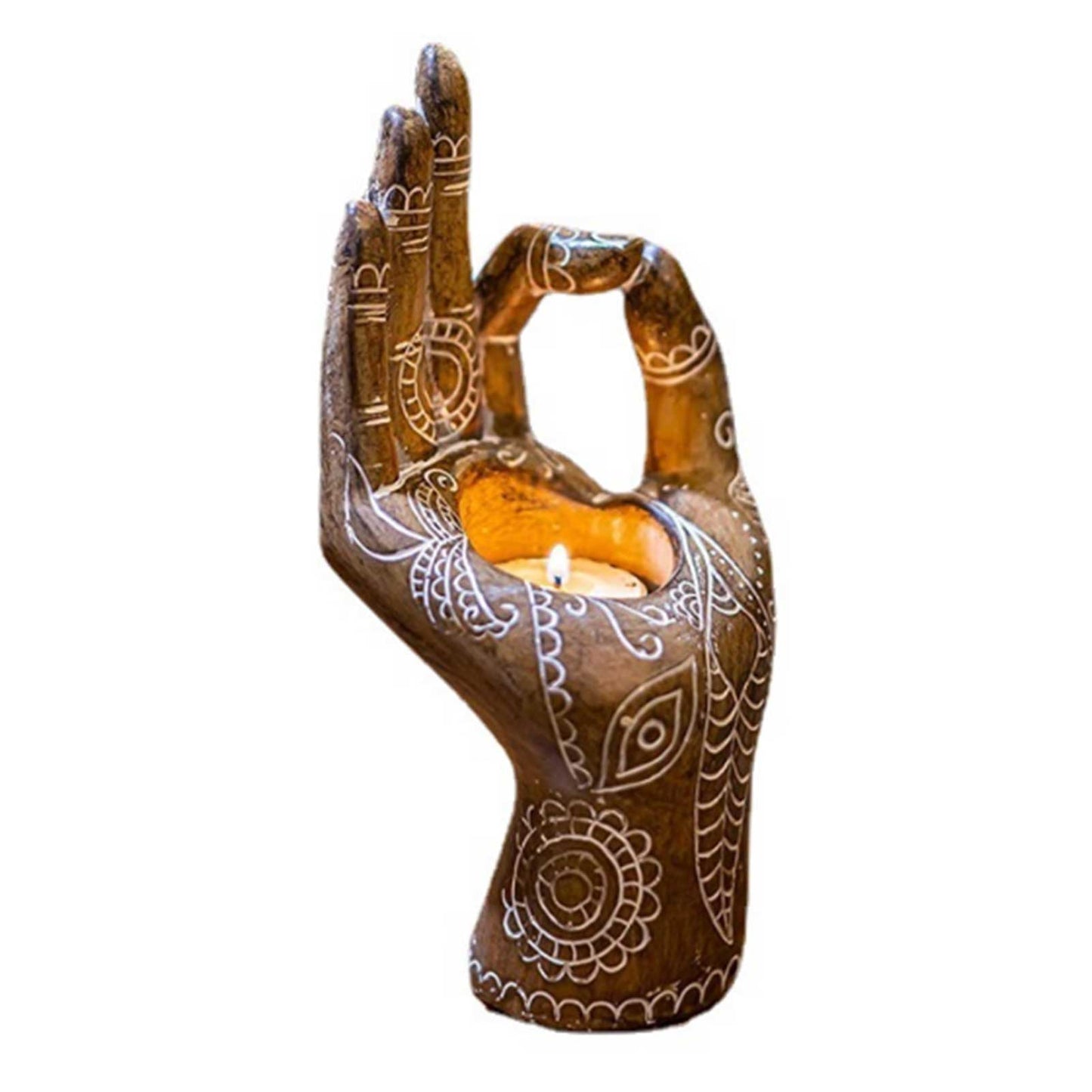 1pc Mudra Hand Candle Holder