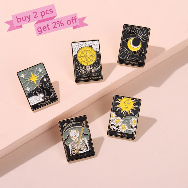 Tarot Enamel Pins