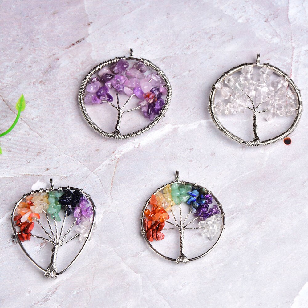 Crystal Tree Of Life Pendant