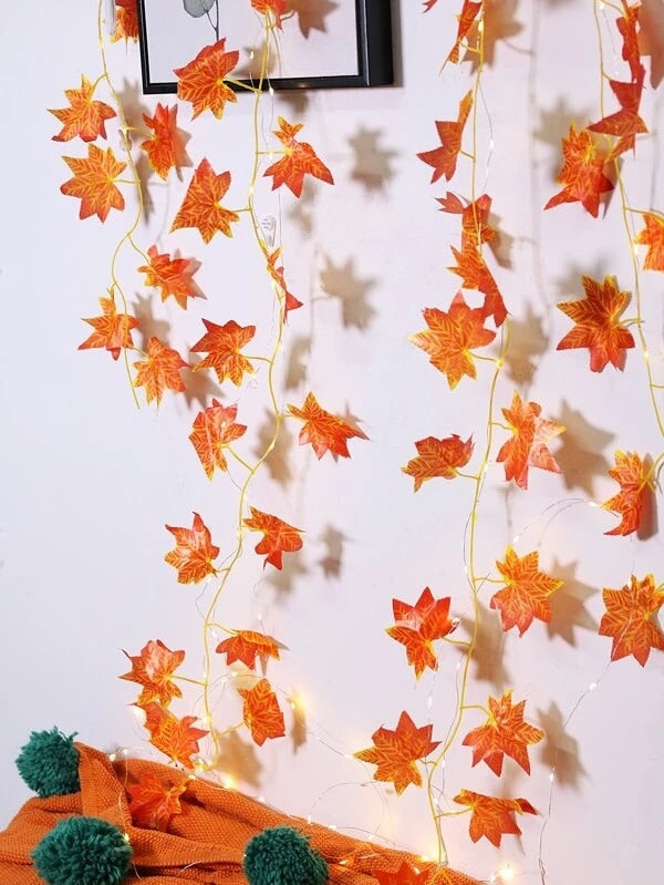 Ivy leaf garland fairy lights