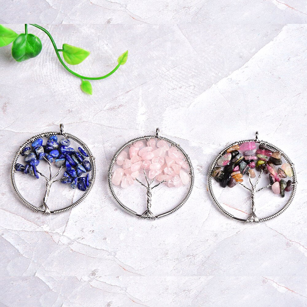 Crystal Tree Of Life Pendant