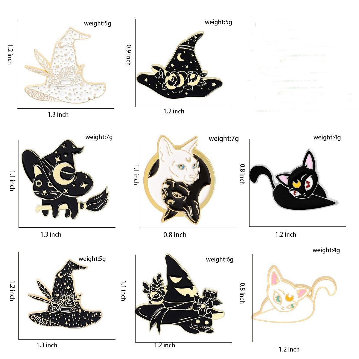 Witch Enamel pins