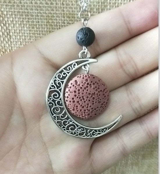 Lava Stone Essential Oil Diffuser Necklace