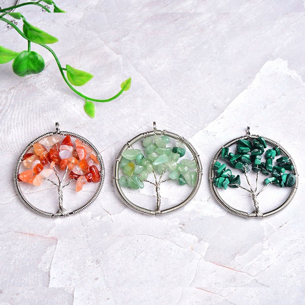 Crystal Tree Of Life Pendant