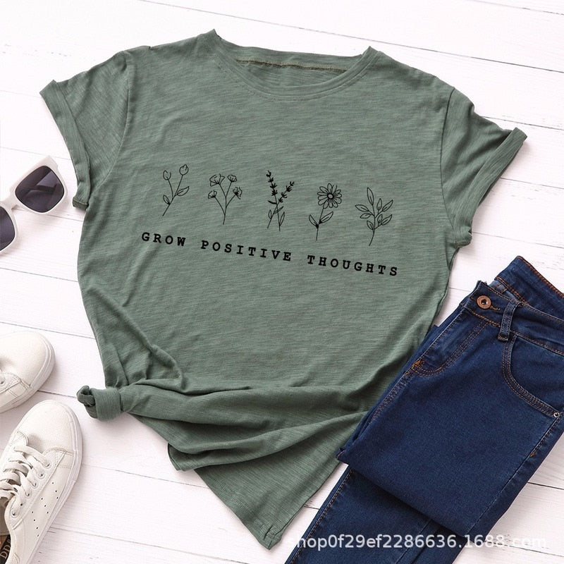 Flower Plants Print Tee