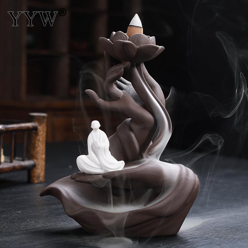 Buddha Hand Backflow Incense Burner