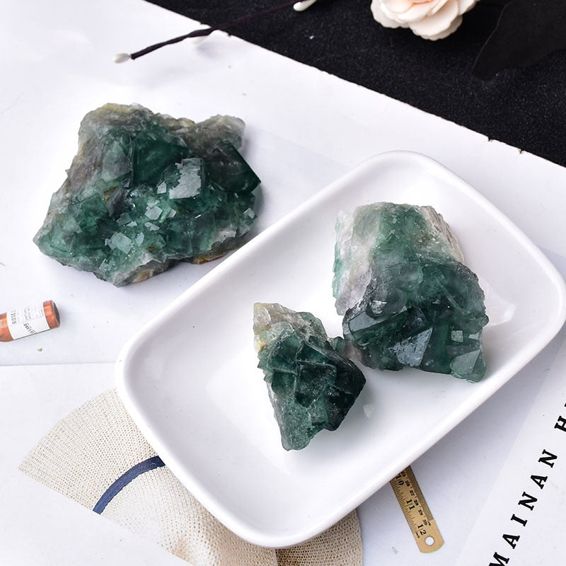 Green Fluorite cluster