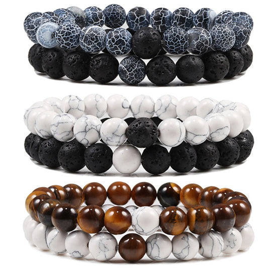 Couples Stone Bracelets