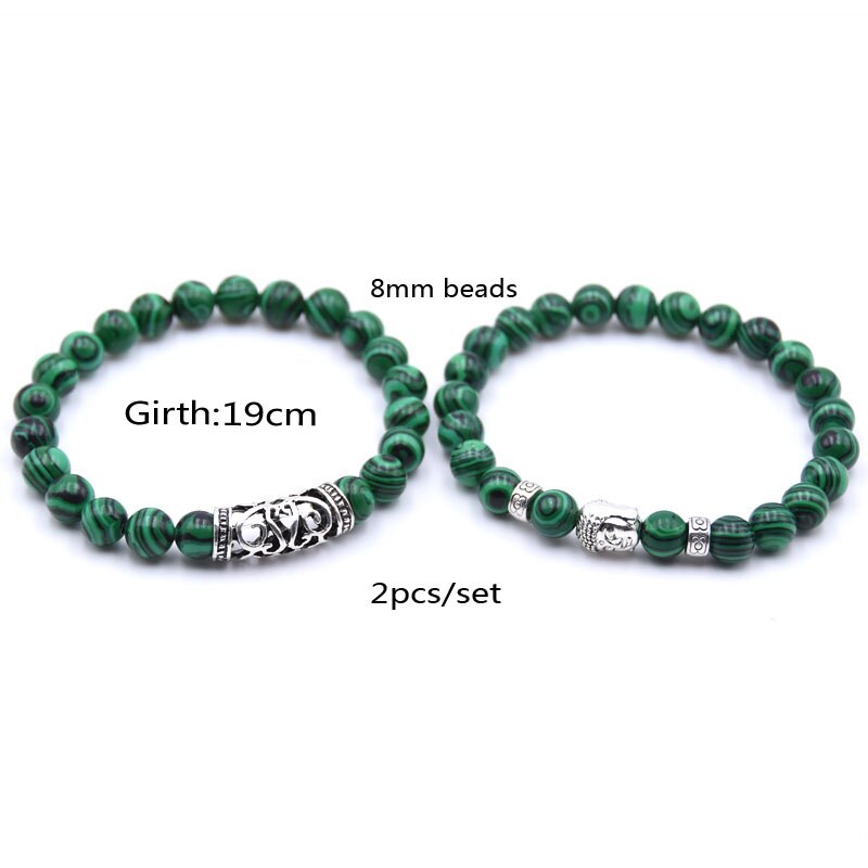 Stone Buddha Bracelet Set