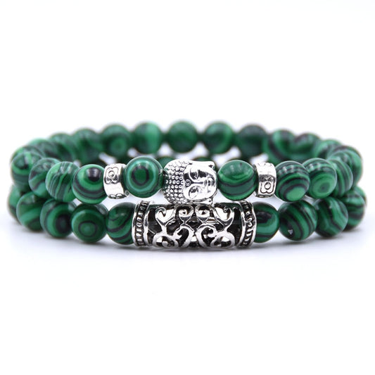 Stone Buddha Bracelet Set