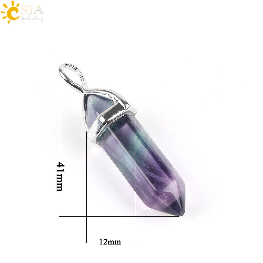 Fluorite Necklaces Crystal Pendants