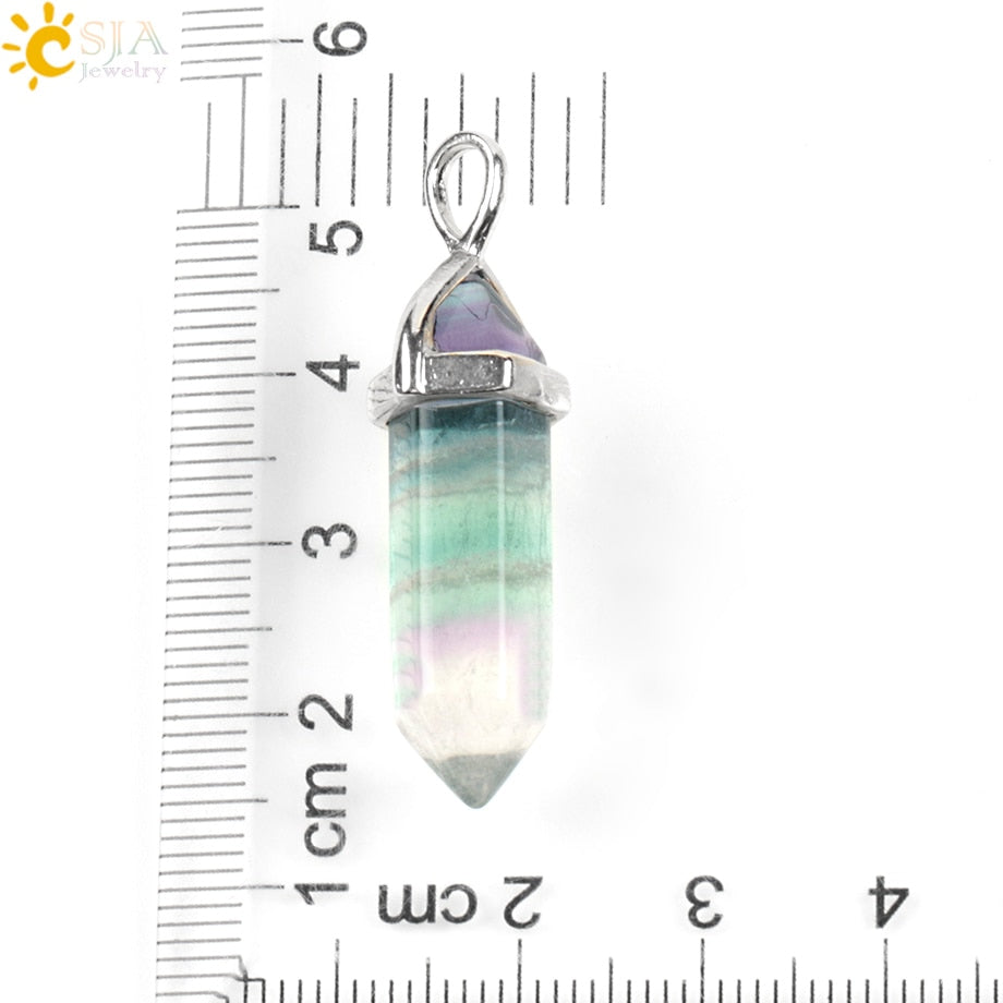 Fluorite Necklaces Crystal Pendants