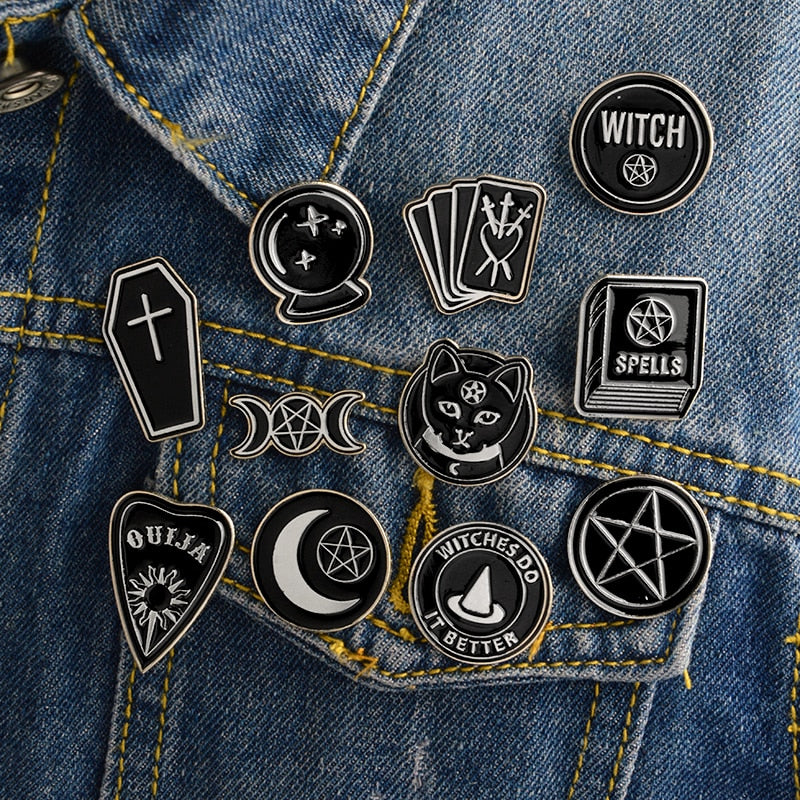 witch ouija spells black moon pins