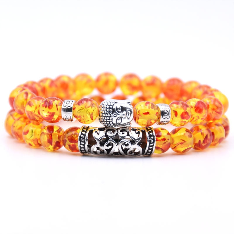 Stone Buddha Bracelet Set