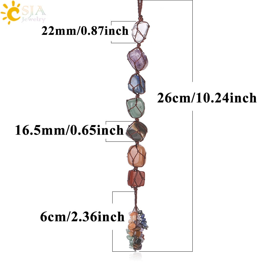 7 Chakra Irregular Car Hanging Decoration