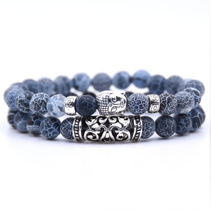 Stone Buddha Bracelet Set