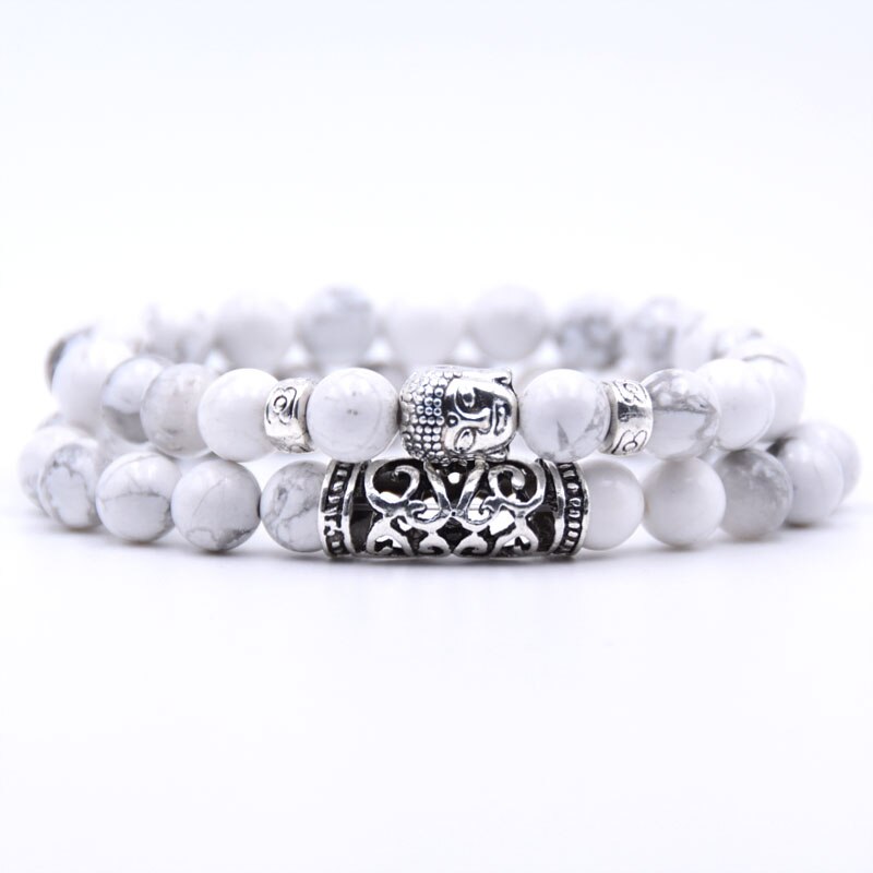 Stone Buddha Bracelet Set