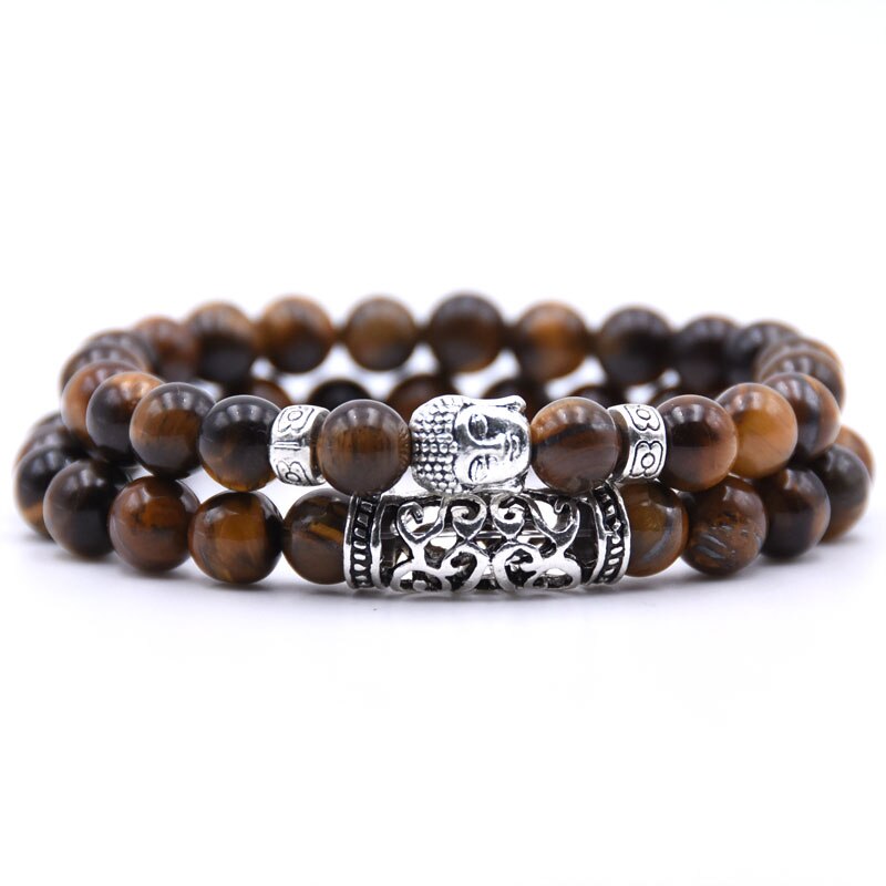 Stone Buddha Bracelet Set